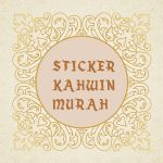 Sticker kahwin murah - printing  sticker  sticker printing